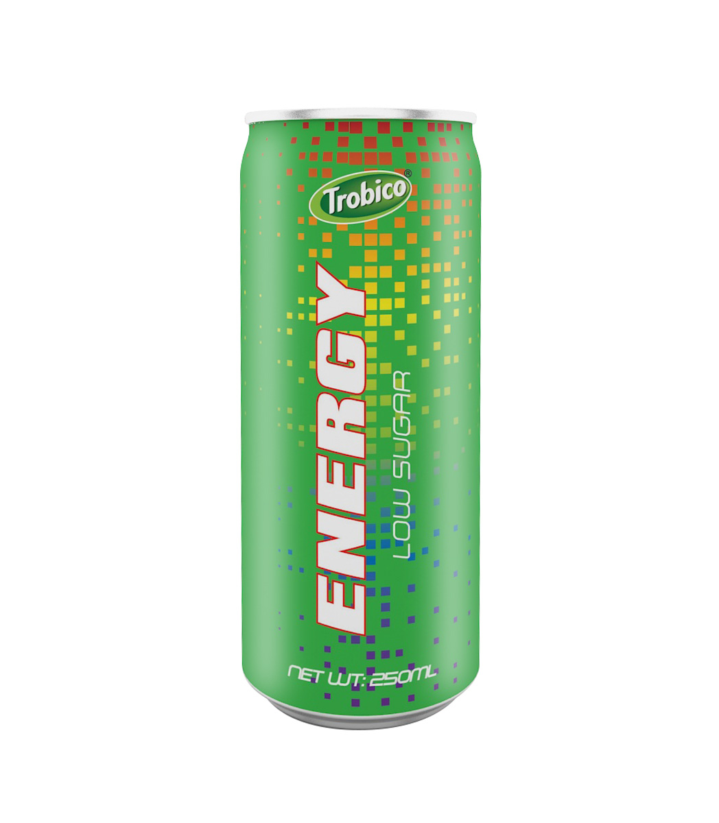 250ml low sugar Energy drink - TROBICO | OEM Beverage Manufacturers